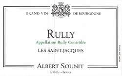 2019 Rully Blanc, Les Saint-Jacques, Albert Sounit
